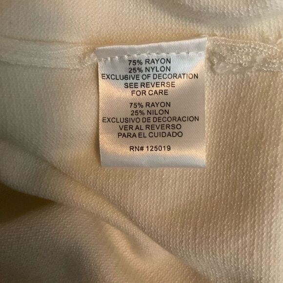 Joseph A Sweater Pullover Turtleneck Tan Ivory Button Cuff Bling Women Large - Picture 4 of 9